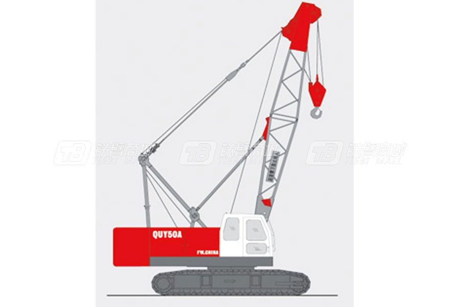撫挖重工QUY50A液壓履帶式起重機