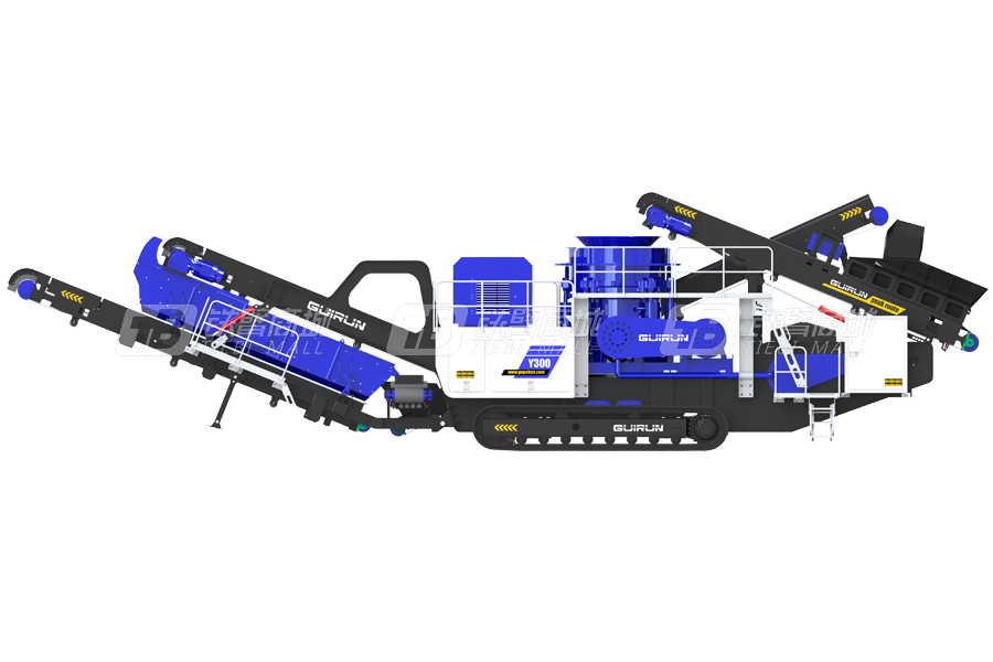 桂潤重工Y300履帶式移動圓錐式破碎機